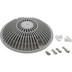 AquaStar Pool Products R8MF103 Main Drain Grate Retro 8 Inch Round MoFlow with Hardware Light Gray Replacement R8MF103