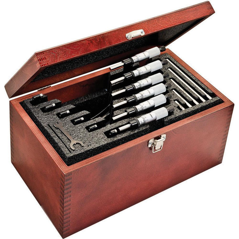 STARRETT Starrett 68074 Outside Micrometer Set 6 Piece