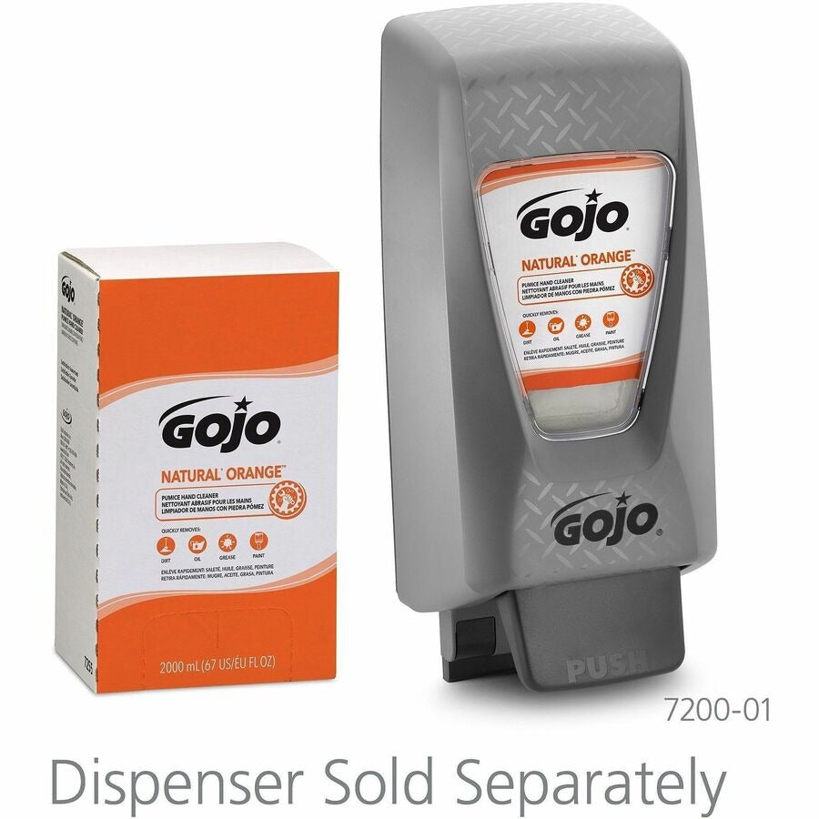 GOJO Gojo GOJ725504 Natural Orange Pumice Hand Cleaner Refill 2.11 Quart (4 / Carton) 7255-04