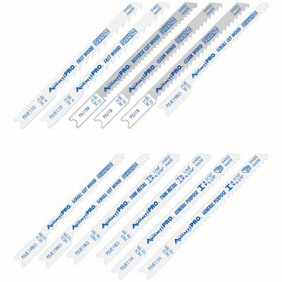 DIABLO Freud PJU12BC 12 Piece U-shank Jig Saw Blade Set