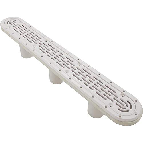 Aquastar 32CDFLV101 Channel Drain Flat Grate Suction Outlet Cover White 32CDFLV101