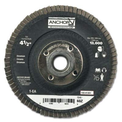 Anchor Brand 102-40375 Anchor Premium 4-1/2 7/8 80Z HD Flap Disc