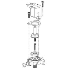 Bradley S07-067S Solenoid Service Valve Closed Body 24VAC 1/4 Tube