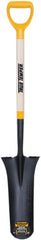 True Temper 2540700 Drain Trench Spade with Hardwood D-Grip Handle