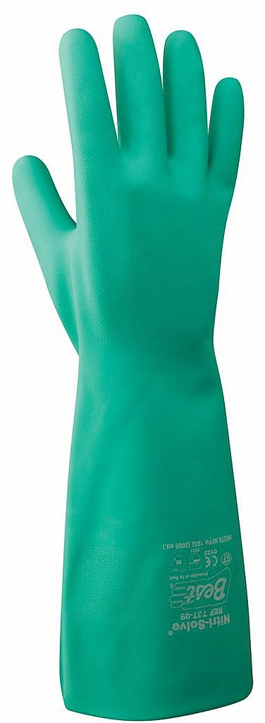 SHOWA Showa 737-08 Unsupported Nitrile Glove (Size 8, 15 in)