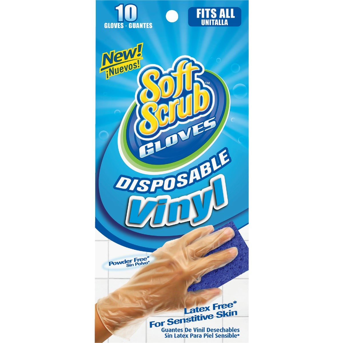SOFT SCRUB Soft Scrub 11210-26 Disposable Vinyl Gloves 10 Count