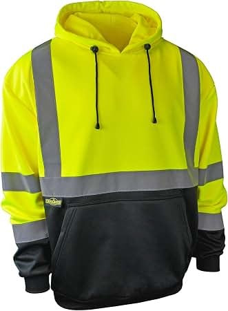 RADIANS Radians SJ02B-3PGS-2X Class 3 Color Block Hooded Sweatshirt 2X