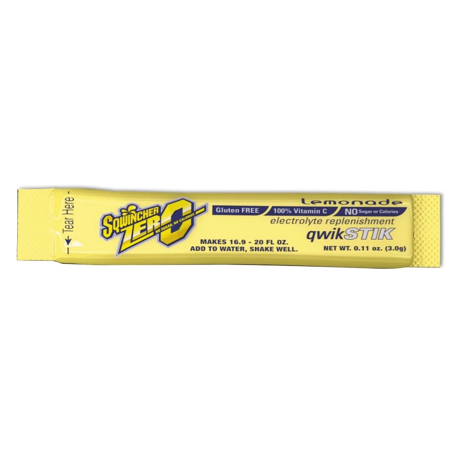 Sqwincher 159060103 Drink Sport 20 Oz Yield Qwik Stik Zero Lemonade 500/Case (500 Count)