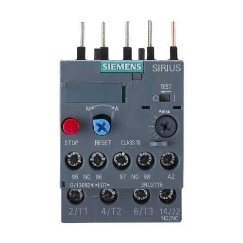 Siemens 3RU2116-1HB0 Thermal Overload Relay 5.5-8AMP Contactor Mounting Manual/Automatic Reset