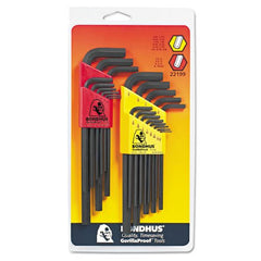 Bondhus 22199 Hex L-Wrench Set Inch/Metric Double Pack