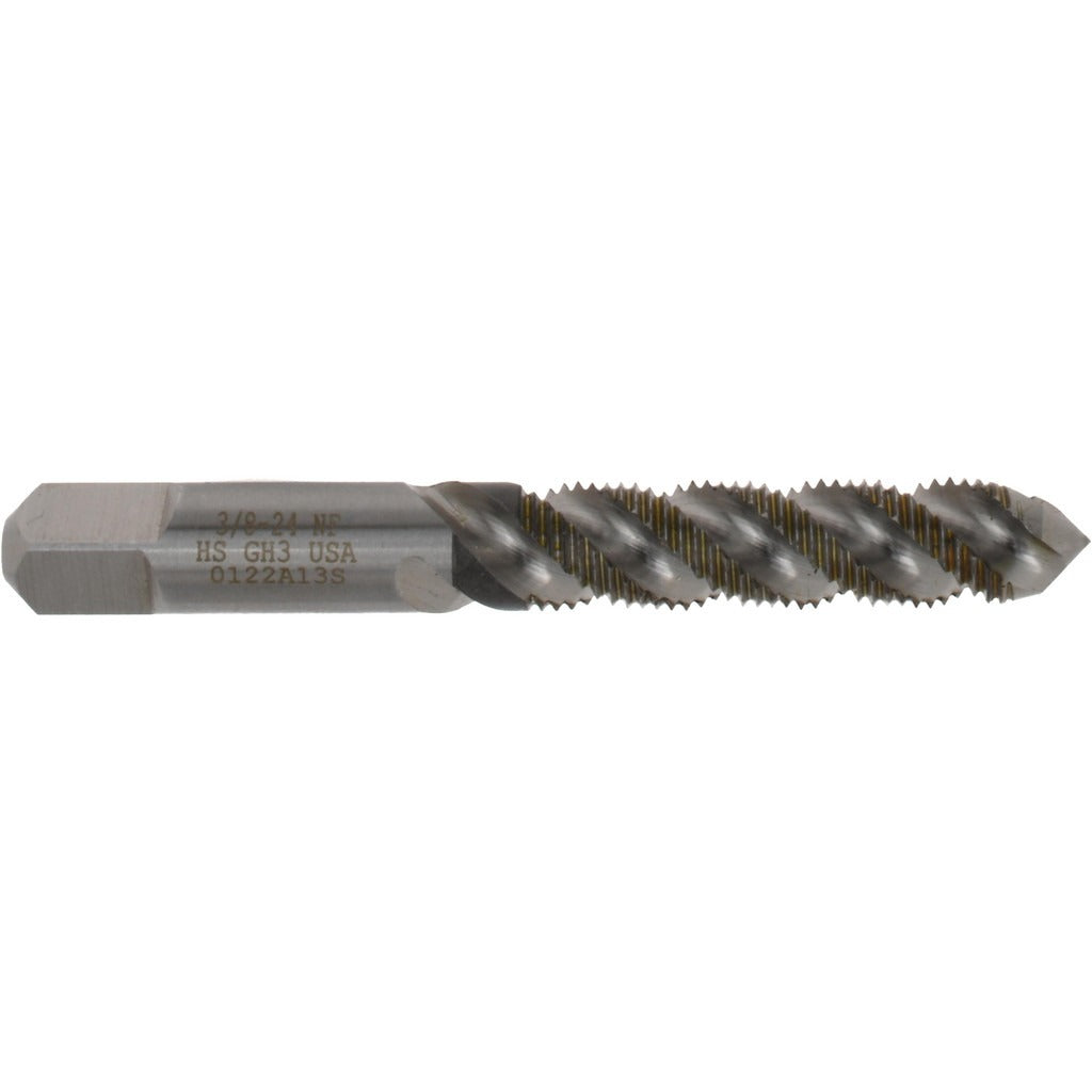 HERTEL Hertel K008471AS Spiral Flute Tap 3/8-24 Unf Hss
