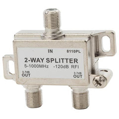 NSi Industries CS-2HF 2-Way High Frequency Coaxial Satellite Splitter 1.566 in L x 0.642 in W x 0.961 in H