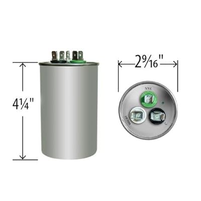 Service First CPT01021 Dual Capacitor D3 Residential HVAC Parts