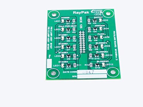 Raypak 007896F PCB With Status Light