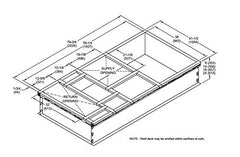 Allied Commercial C1CURB71A-1 Downflow Hybrid Roof Curb 14 Inch H