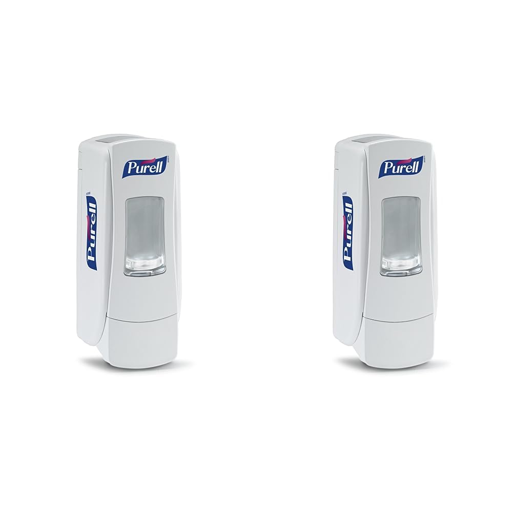 Purell 8720-06 ADX-7 Push-Style Hand Sanitizer Dispenser, White, 700 mL Refill Size