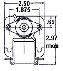 Fasco K161 C-Frame Ice Maker Motor 115 Volts 3000RPM