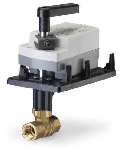 Siemens 171K-10311 2-Way 3/4-Inch 25 Cv Ball Valve with Chrome-Plated Brass Ball and Brass Stem, 2-10-volt, Normally Open, Fail-Safe Actuator, 200 Psi Close-Off, NPT