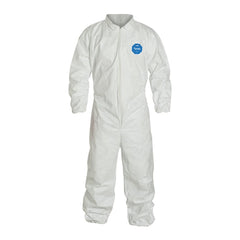 DuPont Tyvek 400 TY125S Disposable Protective Coverall with Elastic Cuffs, White, 2X-Large (Pack of 25)