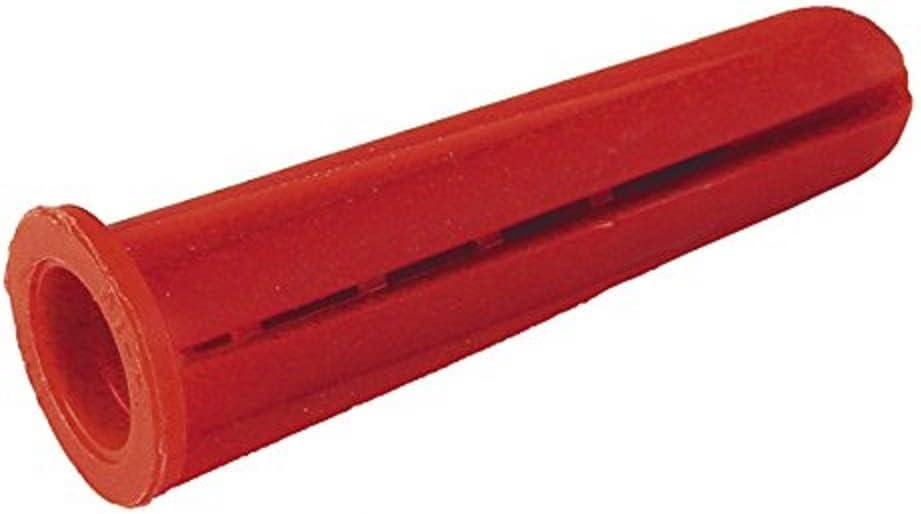 Malco PA1012KW Red Lip Anchor Kit with Screw/Drill Bit 1/4 x 1 inch 1-Pack