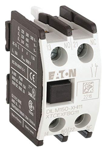 Eaton XTCEXFBG11 Auxiliary Contact Two-Pole Screw Terminals 16A