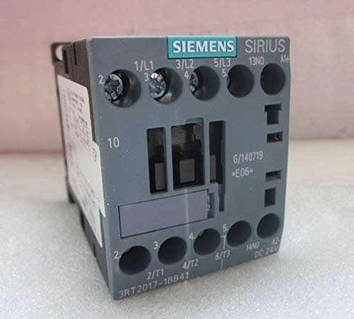 Siemens 3RT2017-1BB41 Contactor 24 VDC 12 Amp 3-Pole