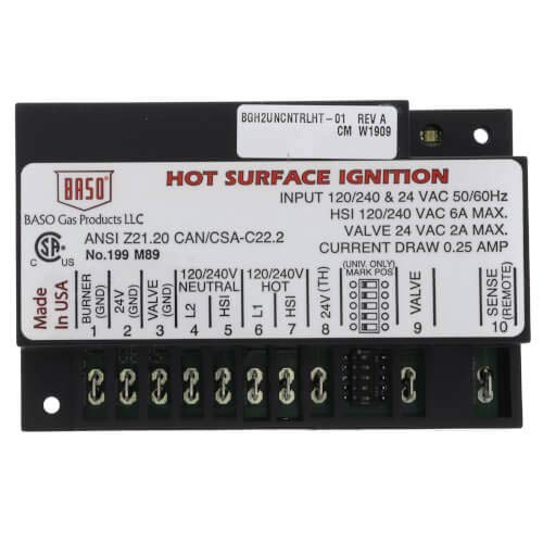 BASO BGH2UNCNTRLHT-01C Universal Hot Surface Ignitor Module