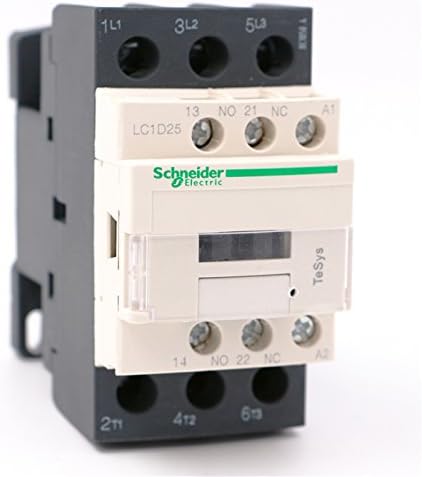 Schneider Electric LC1D25G7 AC Contactor 120V 25A 3-Pole 1NO/1NC