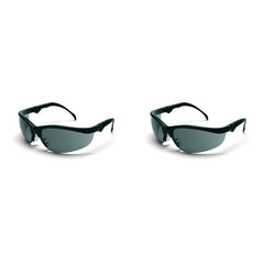 MCR Safety KD312 Safety Glasses Wraparound Gray Polycarbonate Lens Scratch-Resistant