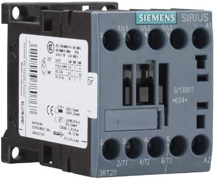 Siemens 3RT20161BB42 Contactor AC-3 4KW 400V 1NC DC 24V 3-Pole SZ S00 Screw Terminal