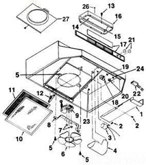 Broan-NuTone S97017708 Motor Fan Assembly 1550 RPM