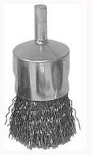 Weiler 36048 Wire Brush Crimped Solid End 20000 RPM Coarse 1/4 Arbor 1 Inch