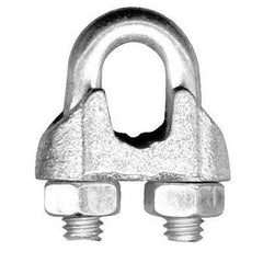 Peerless 4503140 Malleable Wire Rope Clips 1/8 Inch Bright Zinc