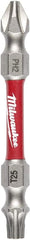 Milwaukee 48-32-4312 Shockwave Impact Phillips #2 Torx T25 Double Ended Bit