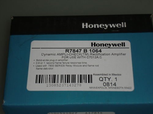 Honeywell R7847B1064 Flame Amplifier for 7800 Series and R7140 Relay Modules