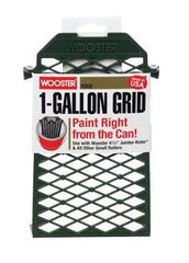 Wooster 00R0080000 Trash Can Green Polypropylene 1 Gallon Hooks Secure Grid