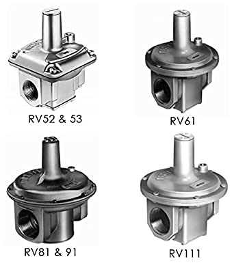 Maxitrol RV61-1-1/4 1-1/4 Straight-Thru-Flow Gas Regulator 1 psi Inlet Pressure 2,500,000 Btu