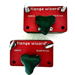 Flange Wizard MSB202 On/Off Magnetic Block for Burning Guides, Two Blocks, Fits up to 1/8 in Thick Standard Square or Straight Edge