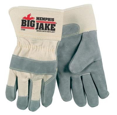 MCR Safety 1700XL Big Jake Leather Palm Work Gloves XL