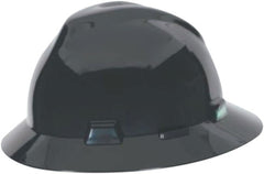 MSA C217374 V-Gard Full-Brim Hard Hat With Fas-Trac III Ratchet Suspension