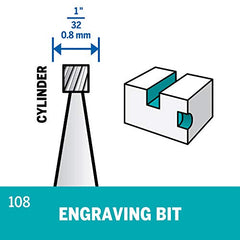 Dremel 108 Engraving Bit 1/32