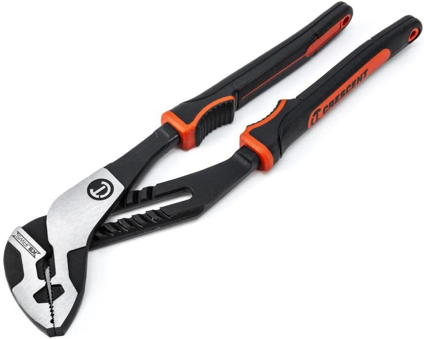 Crescent RTZ212CG Tongue and Groove Plier 12 Inches Straight Jaw Cushion Grip