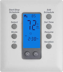 Robertshaw RS332PE Slimline Premier Digital Programmable Thermostat w/Economizer