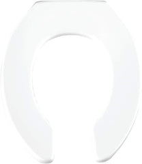 Bemis 955SSCT000 Commercial Heavy Duty Open Front Toilet Seat Without Cover Round White