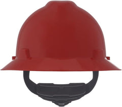 MSA 475371 V-Gard Hard Hat Fas-Trac III Red Full Brim