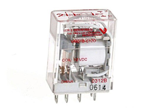 Veris VMD1B-C24A Standard Relay, 24V 15A SPDT, Socket/Din Mount