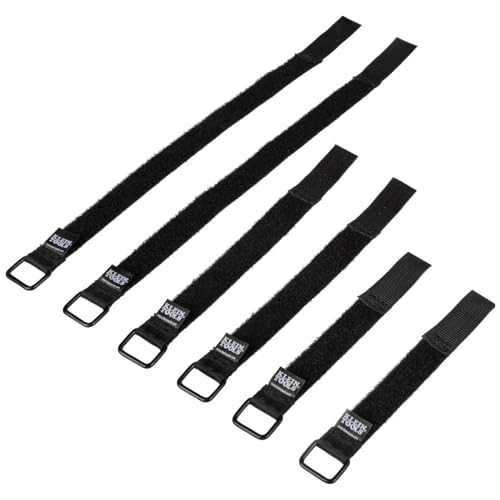 Klein Tools 450-600 Hook and Loop Cinch Straps 6-Inch, 8-Inch, 14-Inch Multi-Pack