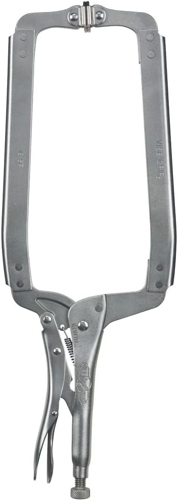 IRWIN 22 Vise-Grip Original C Clamp Locking Swivel Pad Tip 18-Inch