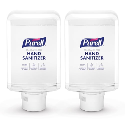 Purell 8351-02 Advanced Hand Sanitizer Fragrance Free Foam 1200 mL Refill for ES10 Automatic Hand Sanitizer Dispenser Pack of 2