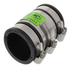 Fernco 1056-150RC 1-1/2 x 1-1/2 Strong Back PVC Shielded Coupling (Connects Cast Iron, PVC, Copper, Steel or Lead)